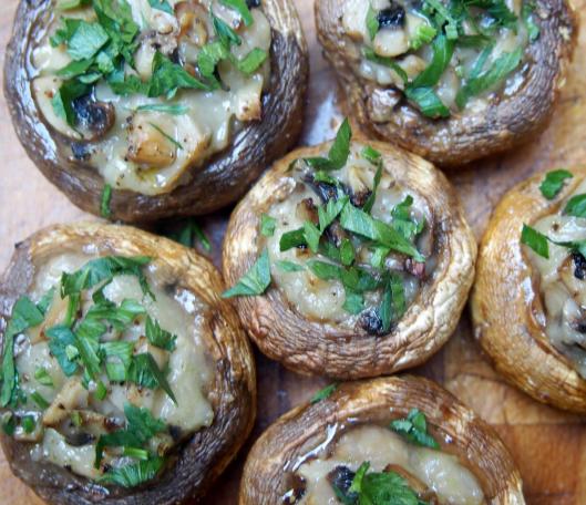 champignons farcis-béchamel-végan-sans gluten
