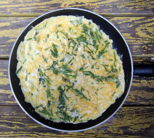 asperges sauvages-pique nique-omelette-sans gluten-blog Narbonne-blogueuse Narbonne